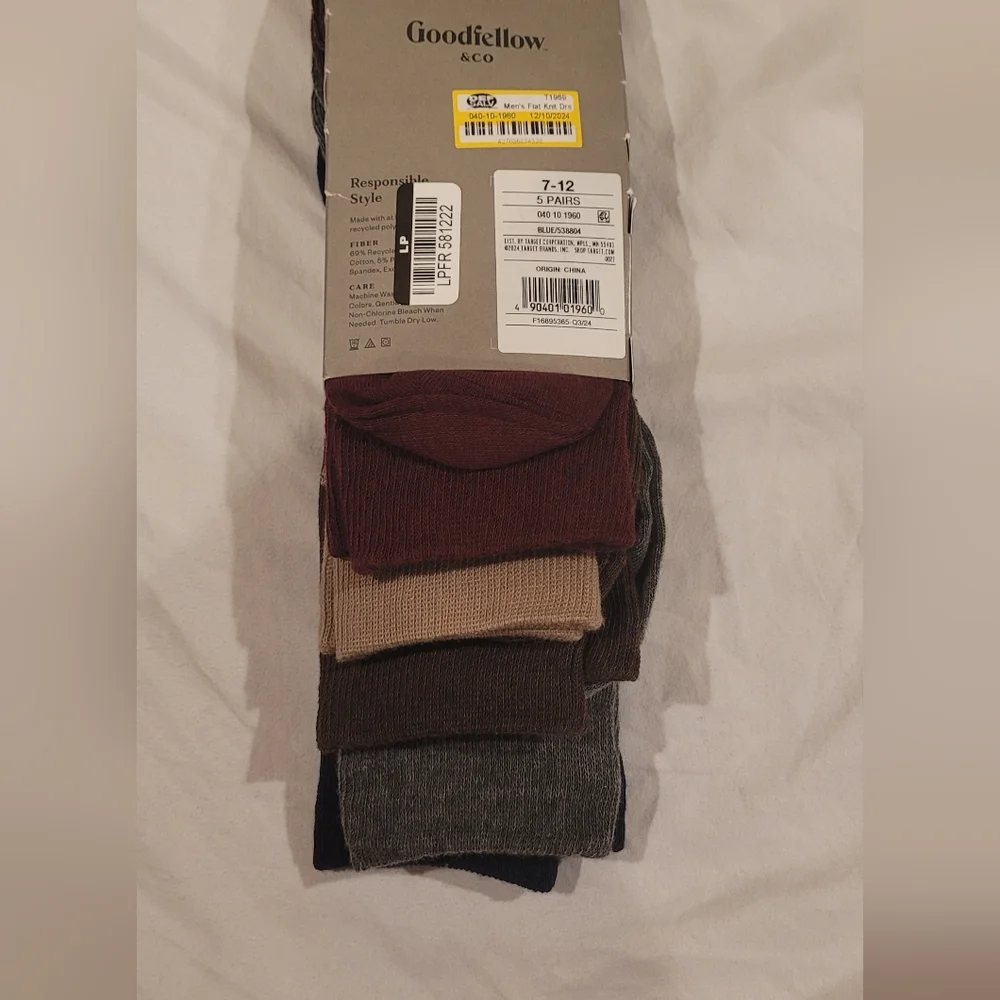 NWT GOODFELLOW & CO CREW SOCKS